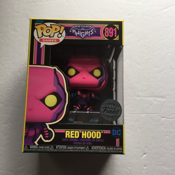 NEW Gotham Knights Red Hood Funko Pop Figure #891 & Robin with 1969 Chevy Camaro - Picture 3 of 14